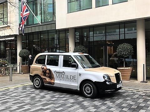 Electric Taxi Advertising London